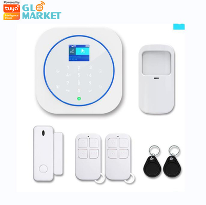 Sistema de seguridad de alarma casera audio bidireccional de Tuya WiFi G/M del sensor del sensor elegante de la alarma de Glomarket