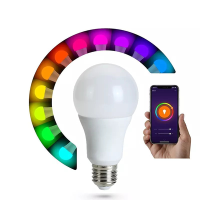 Luz remota Tuya recargable del control del APP del teléfono del bulbo de E27 E26 B22 Smart multicolor