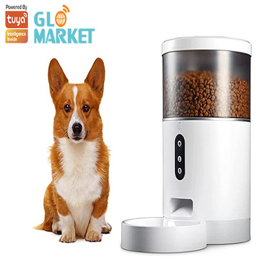 Glomarket Tuya Wifi Cámara Smart Pet Feeder Interacción de voz Alimentador automático de mascotas
