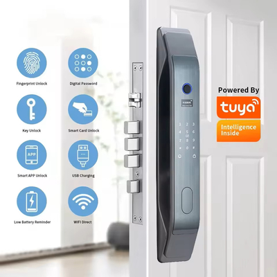 Glomarket Tuya Smart 3D Face Aplicación de bloqueo de puerta totalmente automática Desbloqueo remoto Impresión digital Smart Inteligente Cerradura de puerta para el hogar inteligente