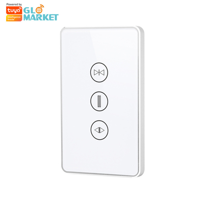 Glomarket nosotros interruptor elegante Alexa Google Home del obturador de Tuya Wifi de la cortina del interruptor del tacto del botón del control elegante estándar de la voz