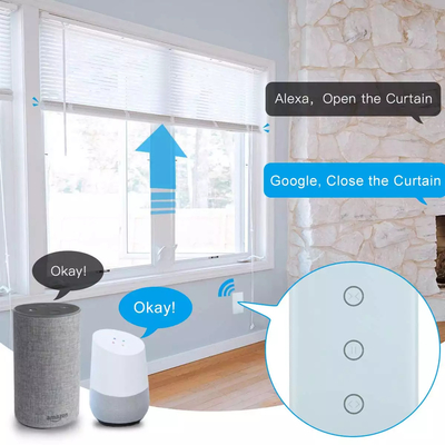 Glomarket Zigbee Us Standard Smart Life Tuya App Control Touch Panel Smart Curtain Switch Smart Home System