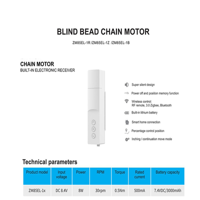 Glomarket Tuya Zigbee Smart Blinds Chain Motor Smart Curtain Automatic Motorized Electric Smart Curtain System Device