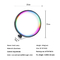 Control remoto elegante del interruptor de Ring Desk Lamp 5W APP del color de la magia 3 del RGB