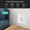 Glomarket Tuya Smart enchufe estándar de la UE 16A WiFi Smart Home Panel de vidrio toma de corriente de pared trabajo Alexa Google Home Compati
