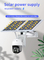 Cámara al aire libre solar de la vigilancia PTZ de la cámara 20Watt de Wifi Tuya Smart con los paneles solares