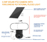Cámara audio del reflector de Wifi 4G de la cámara de la manera solar elegante de la seguridad 3MP Motion Tracking Two