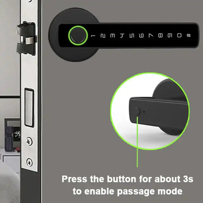 Glomarket Tuya Ble Cerradura inteligente Seguridad electrónica sin llave Cerradura de puertas inteligentes Cerradura de habitaciones interiores