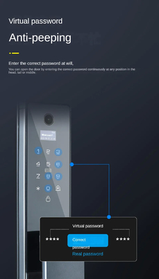Glomarket Tuya Wifi reconocimiento facial cerradura de puerta inteligente con cámara