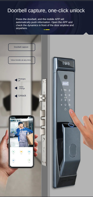 Glomarket Tuya Wifi reconocimiento facial cerradura de puerta inteligente con cámara