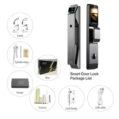Glomarket Tuya Seguridad Bloqueo inteligente totalmente automático 3d Bloqueo de reconocimiento facial
