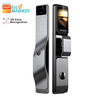 Glomarket Tuya Puerta de reconocimiento facial biométrico cerradura inteligente