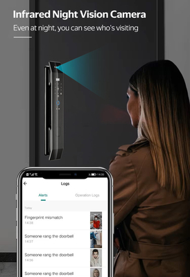El rey de la rentabilidad - Tuya cerradura de puerta totalmente automática precio de descuento fábrica