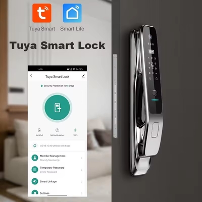 Reconocimiento facial cerradura inteligente totalmente automática Tuya Smart hogar seguro