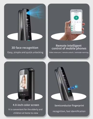 Reconocimiento facial cerradura inteligente totalmente automática Tuya Smart hogar seguro