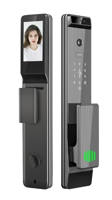 Glomarket Tuya Digital Smart Lock Sistema biométrico totalmente automático de seguridad huella digital 3d reconocimiento facial contraseña cerradura de puerta