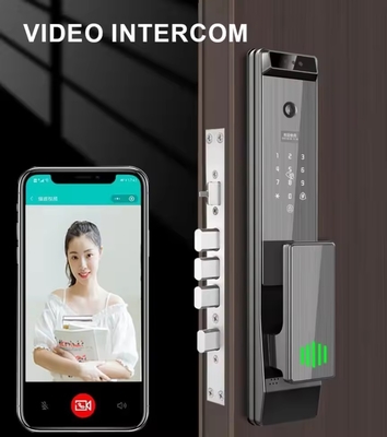 Glomarket Tuya Digital Smart Lock Sistema biométrico totalmente automático de seguridad huella digital 3d reconocimiento facial contraseña cerradura de puerta