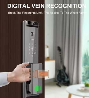 Glomarket Tuya Digital Smart Lock Sistema biométrico totalmente automático de seguridad huella digital 3d reconocimiento facial contraseña cerradura de puerta