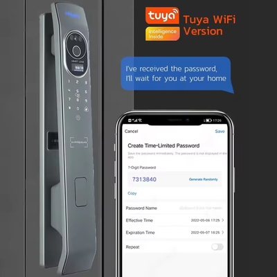 Glomarket Tuya Cerradura de puertas inteligentes 3d reconocimiento facial cerraduras inteligentes automáticas con cámara cerradura de puertas de seguridad biométrica inteligente