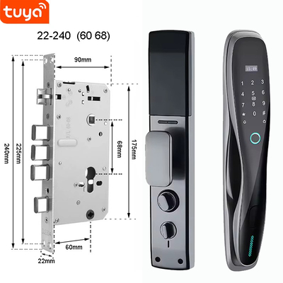Glomarket 3D Face WIFI Inteligente Bloqueo Inteligente Totalmente Automático Impresión digital APP Tarjeta Llave Desbloqueo Inteligente Cerradura de Puerta Con Cámara