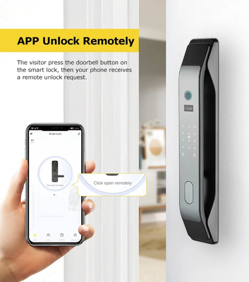 Glomarket Tuya Smart 3D Face Aplicación de bloqueo de puerta totalmente automática Desbloqueo remoto Impresión digital Smart Inteligente Cerradura de puerta para el hogar inteligente