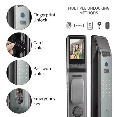 Glomarket Tuya Smart 3D Face Aplicación de bloqueo de puerta totalmente automática Desbloqueo remoto Impresión digital Smart Inteligente Cerradura de puerta para el hogar inteligente