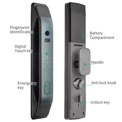 Glomarket Tuya Smart 3D Face Aplicación de bloqueo de puerta totalmente automática Desbloqueo remoto Impresión digital Smart Inteligente Cerradura de puerta para el hogar inteligente