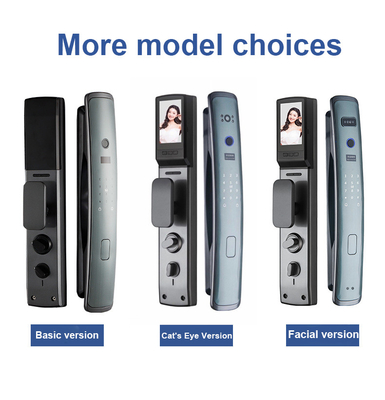 Glomarket Smart Tuya Wifi Cerradura de puertas Alarma automática huella digital clave inteligente APP contraseña digital seguridad bloqueo automático