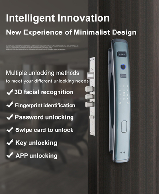Glomarket Smart Tuya Wifi Cerradura de puertas Alarma automática huella digital clave inteligente APP contraseña digital seguridad bloqueo automático