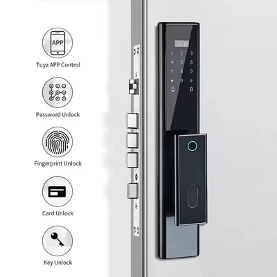 Glomarket Seguridad de huellas digitales biométricas inalámbricas Bloqueo inteligente totalmente automático Contraseña digital Tarjeta de clave Bloqueo con cámara
