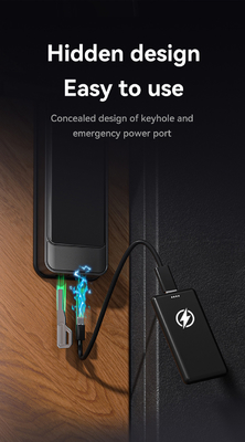 Glomarket Tuya Wifi Cerradura inteligente de aluminio puerta de madera reconocimiento facial huella de palma huella biométrica digital de dedos Smart Lock