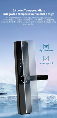 Glomarket Tuya Wifi huella digital contraseña cerradura de puerta inteligente control remoto cerradura inteligente con cámara