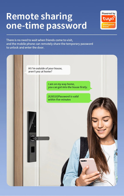 Glomarket Tuya Smart WiFi Código de bloqueo digital de puertas RFID Tarjeta IC Smartphone App Desbloqueo de huellas digitales Biométricas Cerradura inteligente