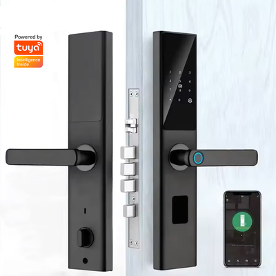 Glomarket Tuya Smart WiFi Código de bloqueo digital de puertas RFID Tarjeta IC Smartphone App Desbloqueo de huellas digitales Biométricas Cerradura inteligente