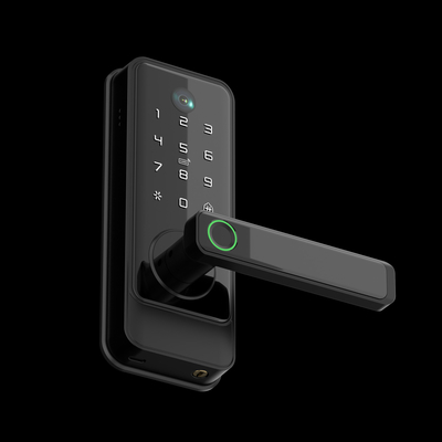 Glomarket Tuya Wifi Cerradura sin llave cerradura cerradura eléctrica cerradura de puerta delantera con teclado cerradura digital con huella digital inteligente