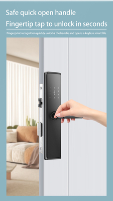 Glomarket Apartamento Cerradura de habitación Impresión digital Cerradura de puerta inteligente Bloqueo de contraseña sin llave Control de aplicación Cerraduras digitales de puerta