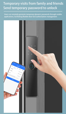 Glomarket Apartamento Cerradura de habitación Impresión digital Cerradura de puerta inteligente Bloqueo de contraseña sin llave Control de aplicación Cerraduras digitales de puerta
