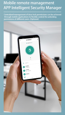 Glomarket Apartamento Cerradura de habitación Impresión digital Cerradura de puerta inteligente Bloqueo de contraseña sin llave Control de aplicación Cerraduras digitales de puerta