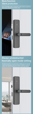 Glomarket Apartamento Cerradura de habitación Impresión digital Cerradura de puerta inteligente Bloqueo de contraseña sin llave Control de aplicación Cerraduras digitales de puerta