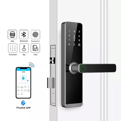 Glomarket Venta al por mayor Precio de fábrica Cerradura de mano inteligente de huellas digitales Cerradura digital sin llave Hotel Tuya App Cerradura de puerta digital inteligente