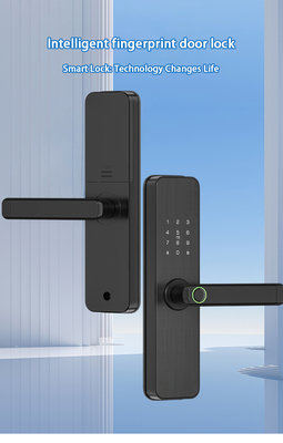 Glomarket Tuya Cerradura de puertas inteligentes Dormitorio hogar huella digital biométrica de dedos manguera inteligente cerraduras electrónicas