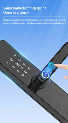 Glomarket Tuya Cerradura de puertas inteligentes Dormitorio hogar huella digital biométrica de dedos manguera inteligente cerraduras electrónicas