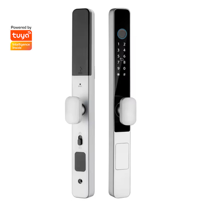 Glomarket Smart Tuya Cerradura de puerta impermeable puerta corredera huella digital contraseña mando a distancia manija cerradura inteligente electrónica
