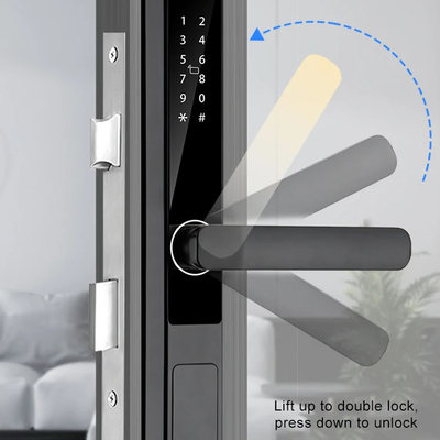 Glomarket Smart Tuya Cerradura de puerta impermeable puerta corredera huella digital contraseña mando a distancia manija cerradura inteligente electrónica