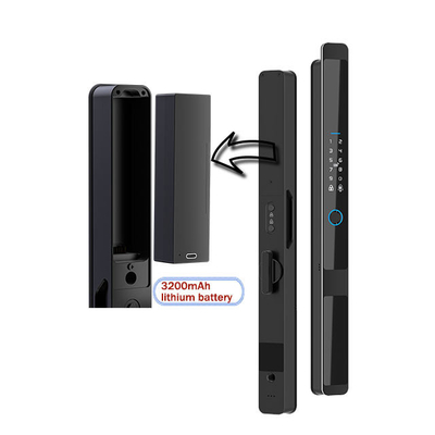 Glomarket Seguridad Cerradura Inteligente Seguridad en el hogar Automático eléctrico Wifi Impresión digital Tuya Cerradura de puerta inteligente
