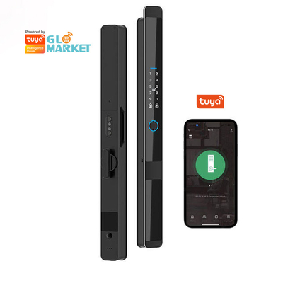 Glomarket Seguridad Cerradura Inteligente Seguridad en el hogar Automático eléctrico Wifi Impresión digital Tuya Cerradura de puerta inteligente
