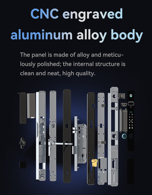 Glomarket Tuya 3d Face Cerradura Inteligente Automático eléctrico Wifi cámara Impresión digital de las huellas digitales cerradura de la puerta inteligente