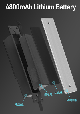 Glomarket Courtyard Villa Puerta Cerradura de alta seguridad Impermeable Inteligente doble huella digital Contraseña Cerradura inteligente