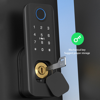 Glomarket Seguridad al aire libre llave digital inteligente de huella digital contraseña cerradura de puerta de borde inteligente para puerta puerta de entrada