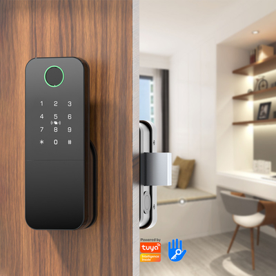 Glomarket Exterior Electrónica Inteligente de huella digital contraseña Cerradura digital Tuya Ttlock Cerradura de puerta inteligente